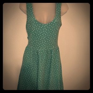 Teal with polka dots! Lauren Conrad summer dress